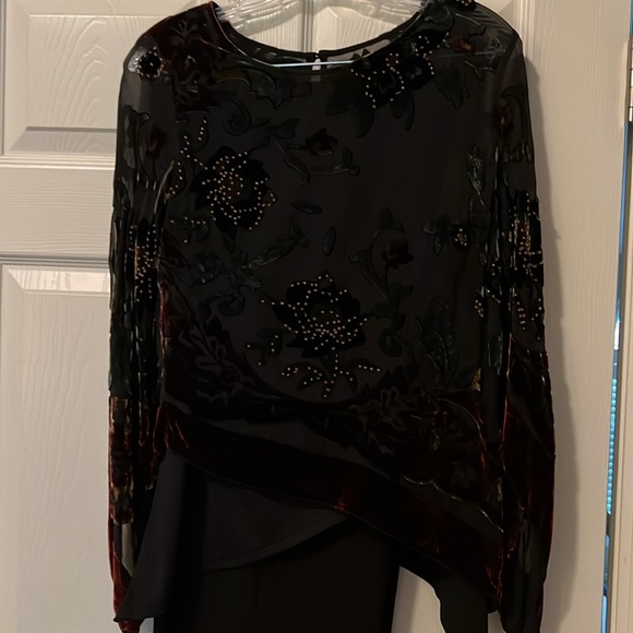 Pantsuit with spaghetti strap top and coverup - Picture 2 of 15